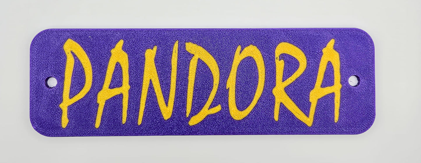 Ruff Land Customizable Kennel Name plate