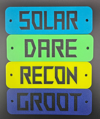 Ruff Land Customizable Kennel Name plate