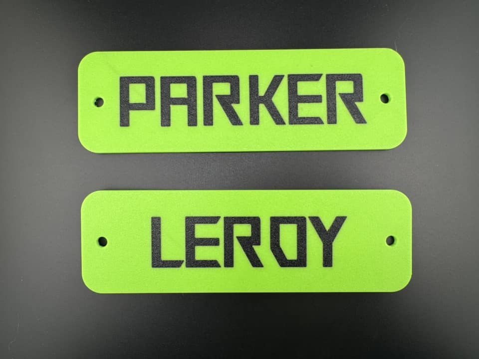 Ruff Land Customizable Kennel Name plate