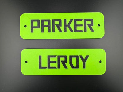 Ruff Land Customizable Kennel Name plate