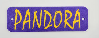 Ruff Land Customizable Kennel Name plate