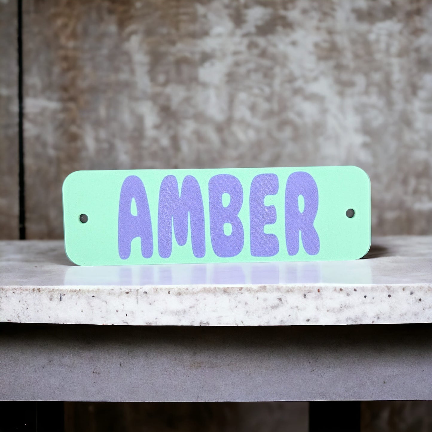 Ruff Land Customizable Kennel Name plate