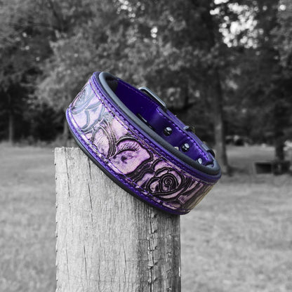 The Boss - Embossed Leather Padded Agitation Collar