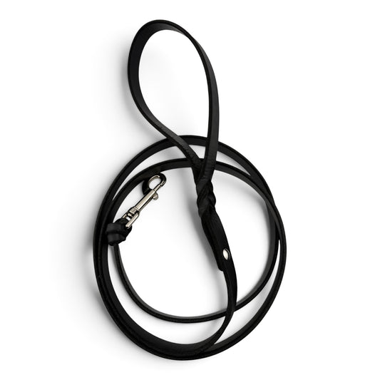 Knotted Leather Leash with Handle