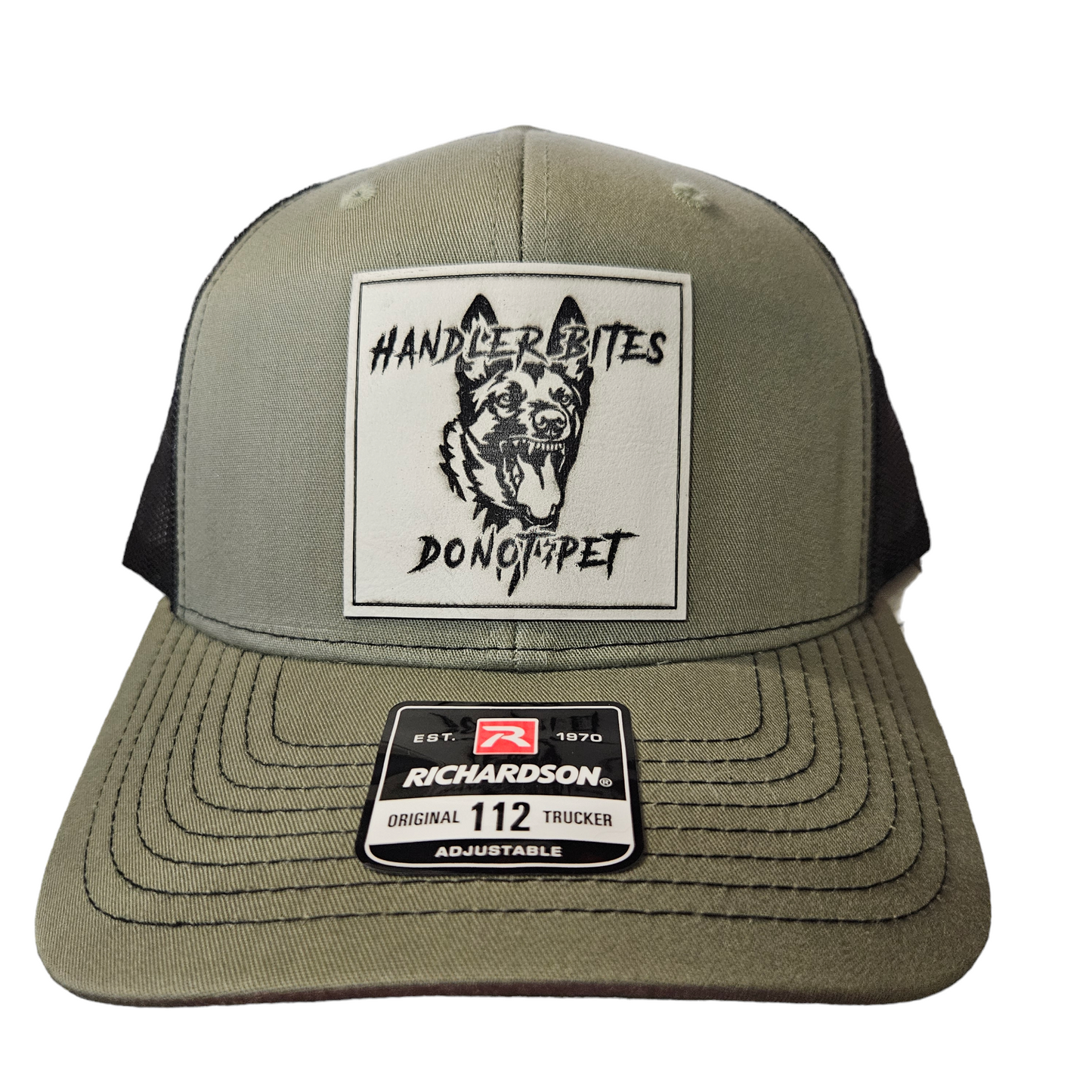 Richardson 112 Trucker Hat - Handler Bites Do Not Pet