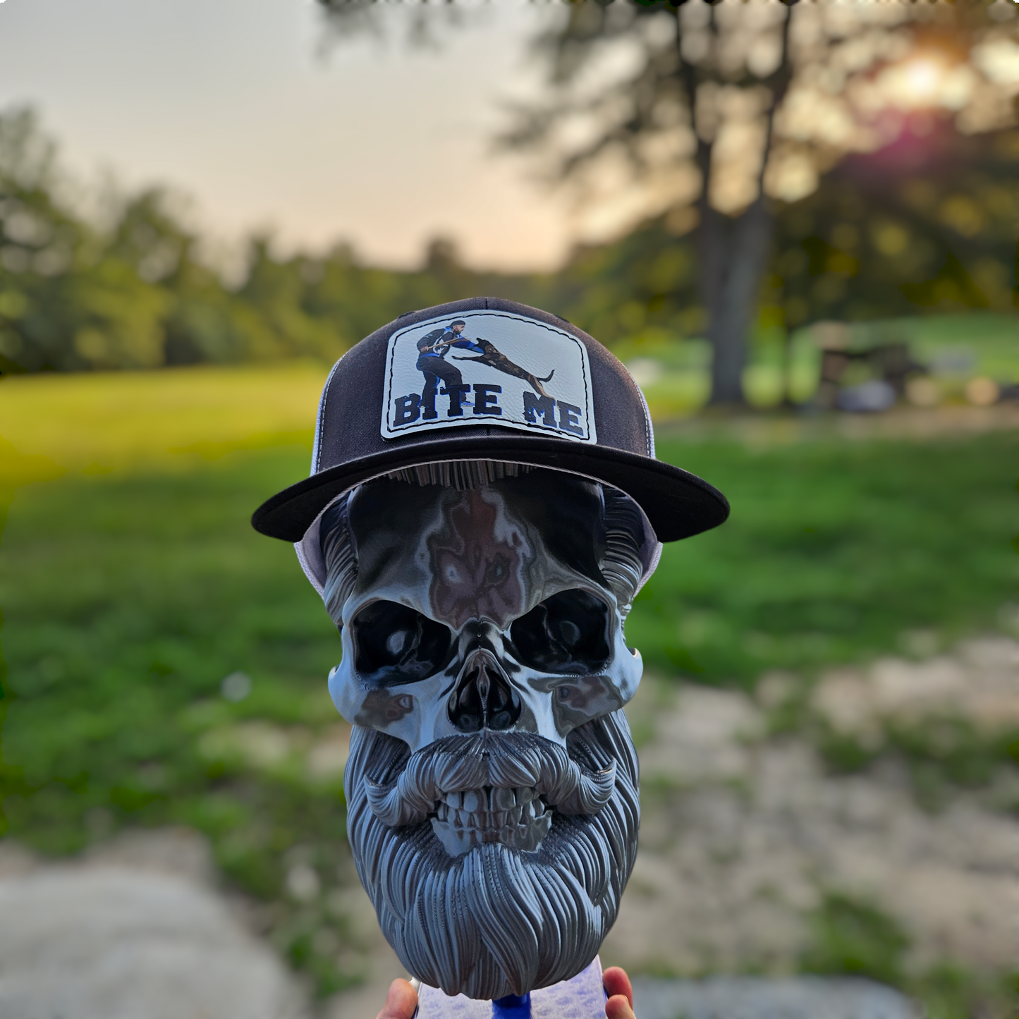 Richardson 112 Trucker Patch Hat - "BITE ME" Patch